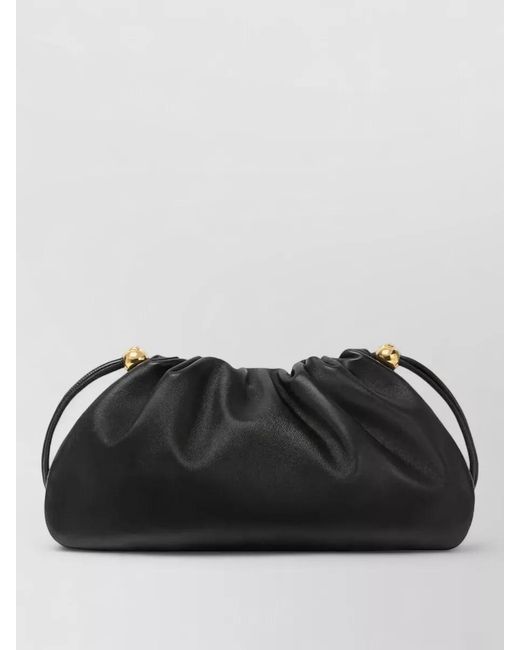Versace Black Na Lamb Leather Clutch Bag