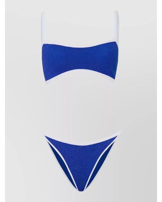 Hunza G Blue Striped Bikini