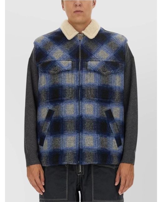 Isabel Marant Blue Regular-Fit Waistcoat for men