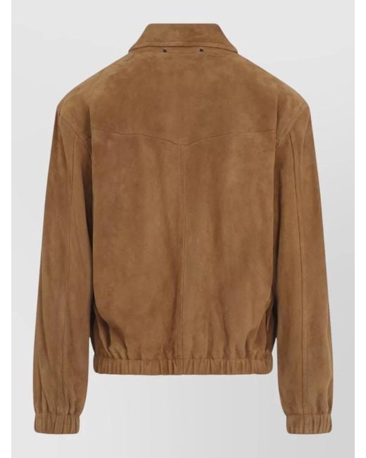Paul Smith Brown Suede Oversized Jacket for men