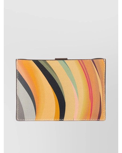 Paul Smith Orange Swirl Textured Card Holder