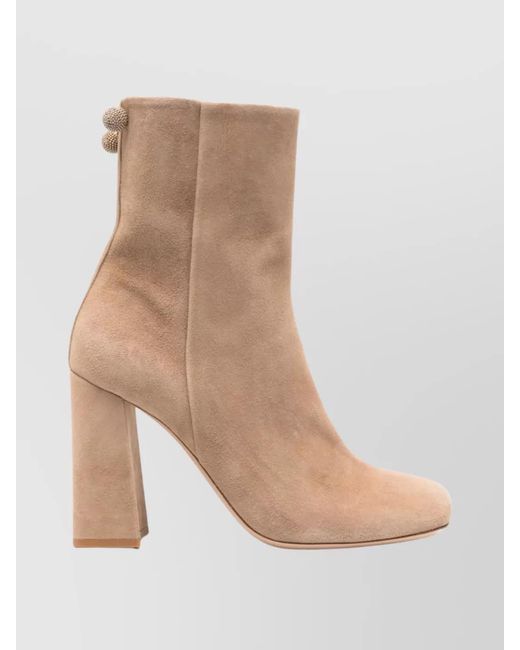 Fabiana Filippi Natural Leather Ankle Boots