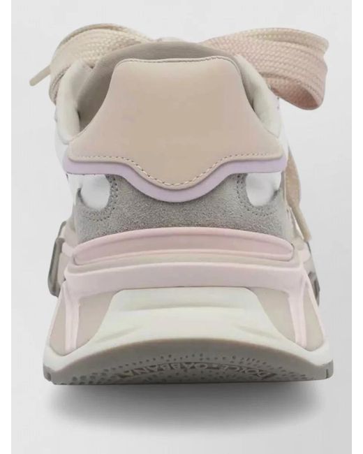 Dolce & Gabbana Gray Low Top Leather Sneaker Chunky Sole