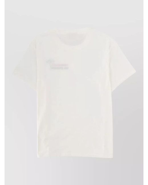 Mc2 Saint Barth White Emilie Crew Neck Short Sleeve Top