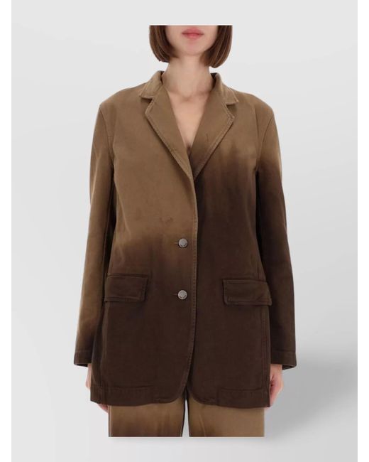 Uma Wang Multicolor Cotton Jane Blazer