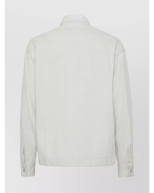 DSquared² White Denim Oversized Shirt Jacket for men