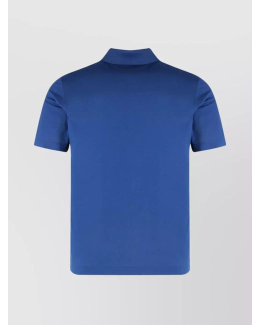 Paul & Shark Blue Cotton Short-Sleeve Polo Shirt for men
