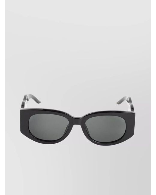 Casablanca Gray Acetate Oval Sunglasses for men
