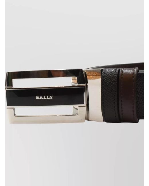 Bally Black Textured Belt Adjustable Length Design for men