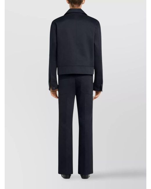 Courreges Blue Single-Breasted Blazer for men