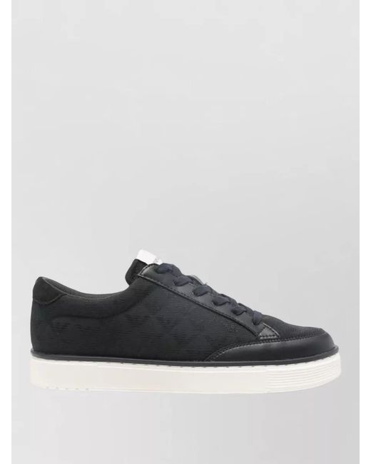 Emporio Armani Multicolor Canvas Low-Top Sneakers for men