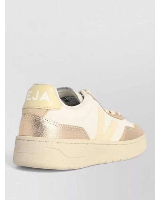 Veja Natural Leather Low-Top Sneakers