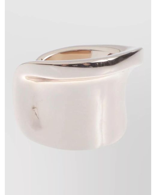 Max Mara Natural Durata Sculptural Ring Polished Finish Design