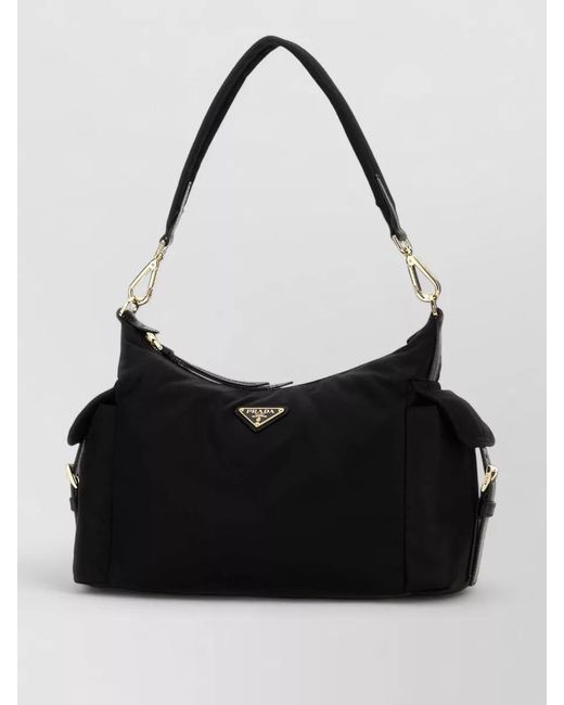 Prada Black Re Nylon Shoulder Bag Tone Hardware
