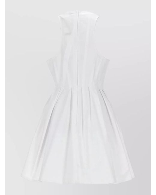 Sportmax White Cotton Mini Dress