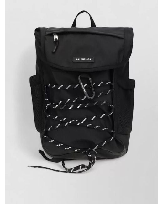 Balenciaga Black Nylon Backpack for men