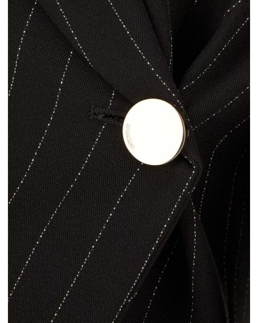 Sportmax Black Embroidered Viscose Blend Blazer
