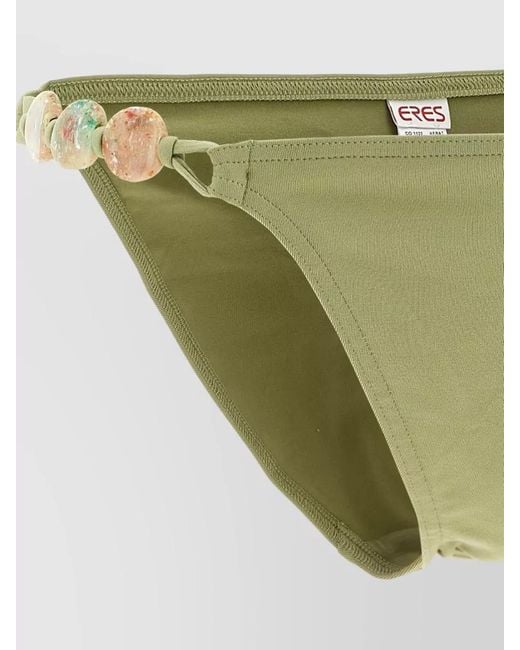 Eres Green Farrah Bikini Briefs Beaded Low Rise Ties