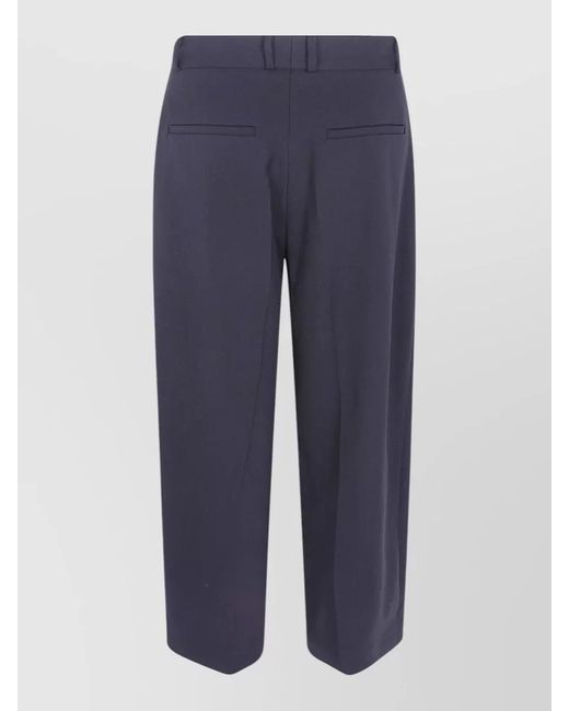 Studio Nicholson Blue Tailored Volume Pant Pleats Belt Loops Pockets for men