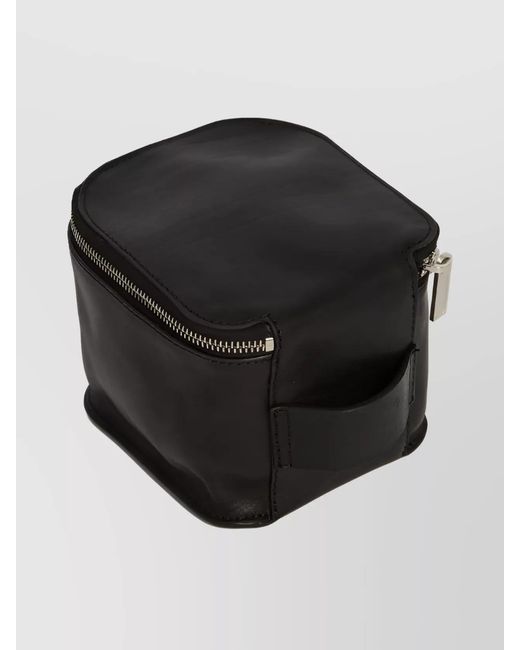 Rick Owens Black Leather Small Purse