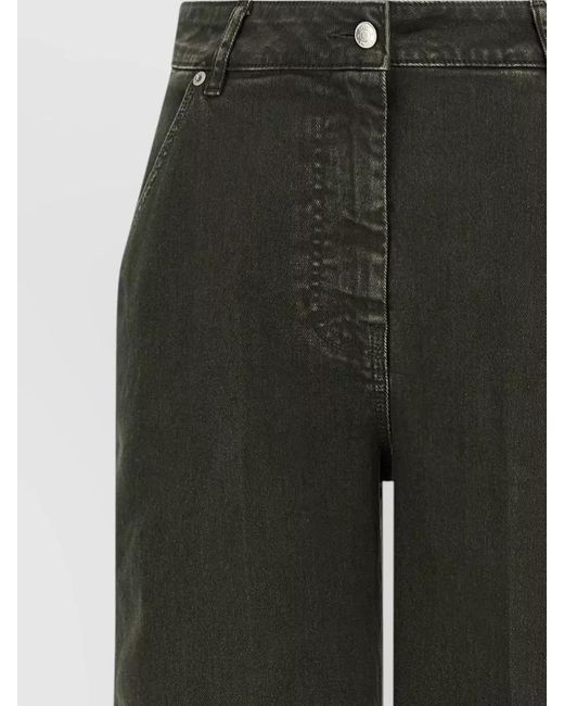 Nude Gray High Waist Wide Leg Denim Pants