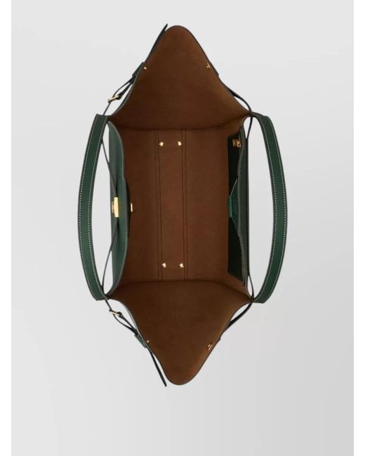 Tod's Green Medium Leather Tote Bag