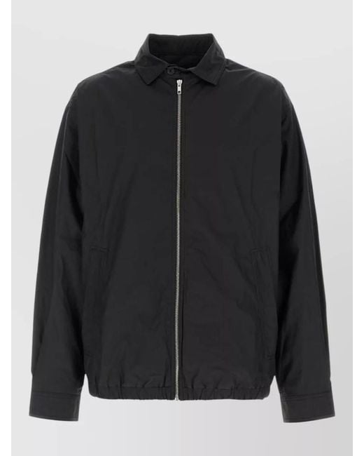 GIMAGUAS Black William Cotton Jacket Collared Neck for men