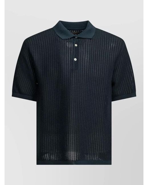 Beams Plus Blue Polo Shirt for men