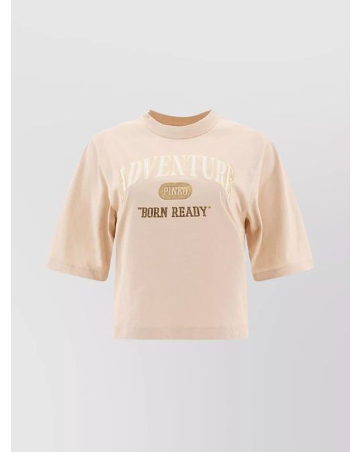 Pinko Natural Cotton T-Shirt