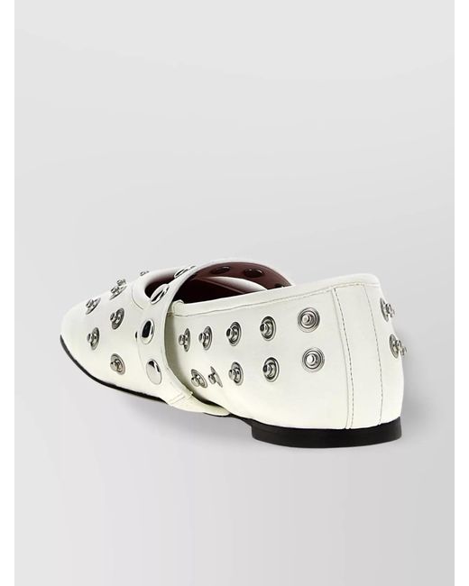 Stella McCartney White Ryder Ballerina Flats