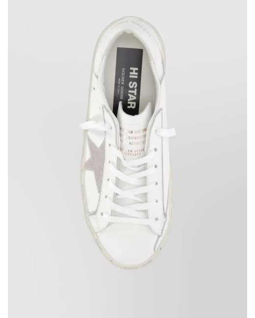 Golden Goose Deluxe Brand Natural Leather Sneakers Low Top Star Detail