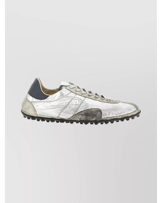 Maison Margiela Metallic Paneled Low-Top Sneakers for men