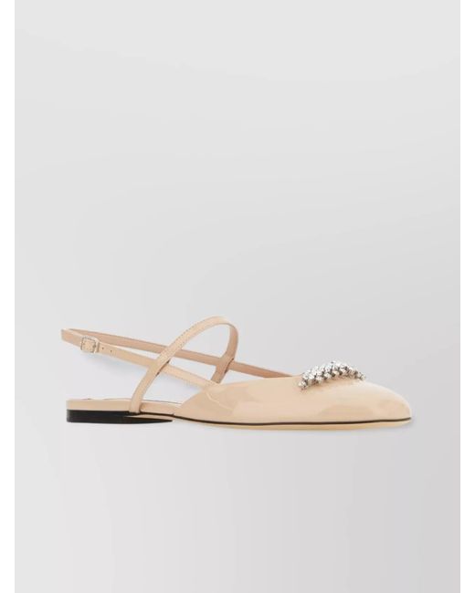Jimmy Choo Multicolor Leather Ballerina Flats