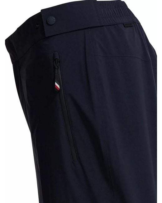 Moncler Blue Gore-Tex Track Pants for men