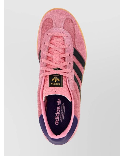 Adidas Originals Pink Suede Leather Gazelle Indoor Low-Top Sneakers
