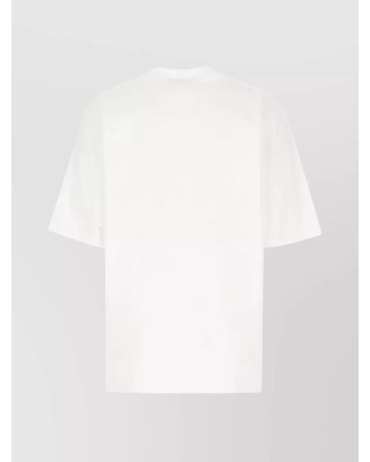 DSquared² White Oversize Cotton Crew-Neck T-Shirt