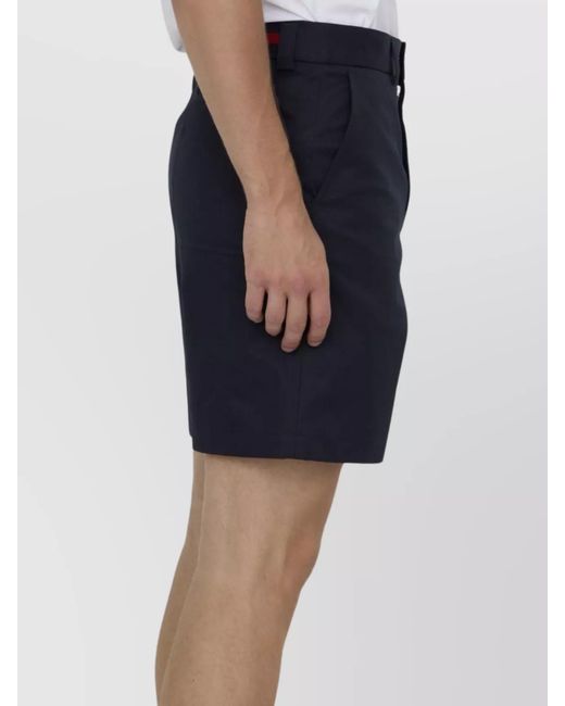 Gucci Blue Cotton Regular-Fit Chino Shorts for men