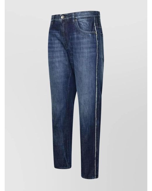 Dolce & Gabbana Blue Loose-Fit Jeans for men
