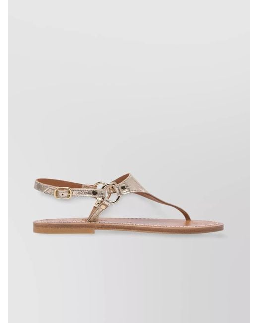 K. Jacques Natural Leather Sandals