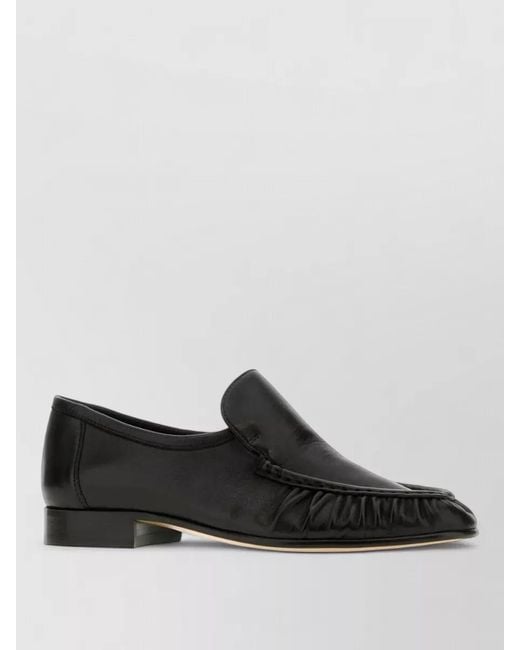 The Row Multicolor Leather Lace Up Loafers Round Toe Design