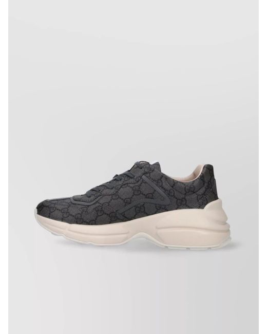 Gucci Gray GG Rhyton Sneaker for men