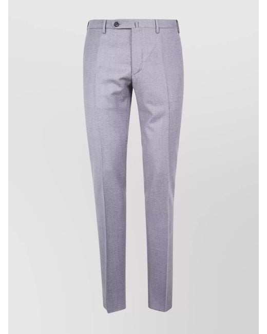 Incotex Gray Slim-Fit Straight-Leg Trousers for men