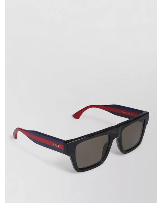Gucci Gray Sunglasses Gg1868S 004 Square Frame Stripes for men