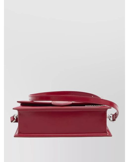 Jacquemus Red Le Grand Bambino Leather Crossbody Bag