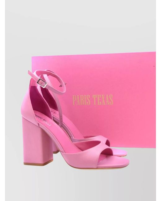 Paris Texas Pink Leather Sandals