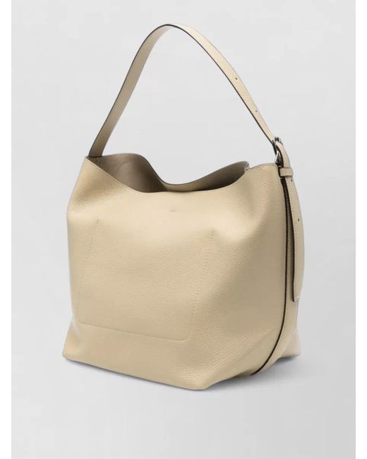 Totême Natural Leather Belted Shoulder Bag