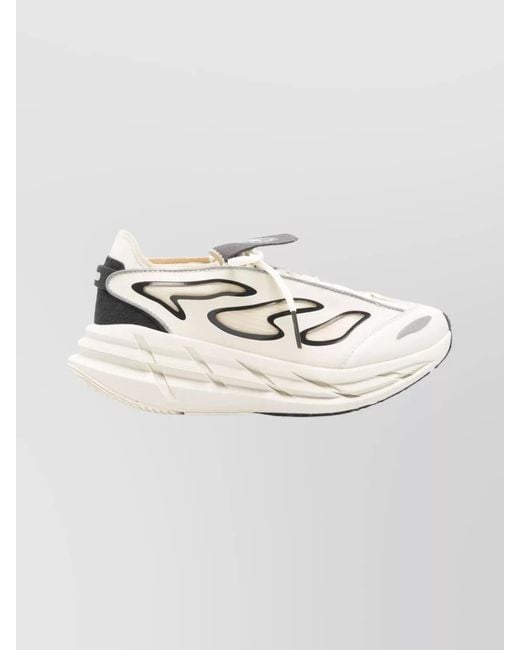 Adidas By Stella McCartney White Printed Low-Top Sneakers