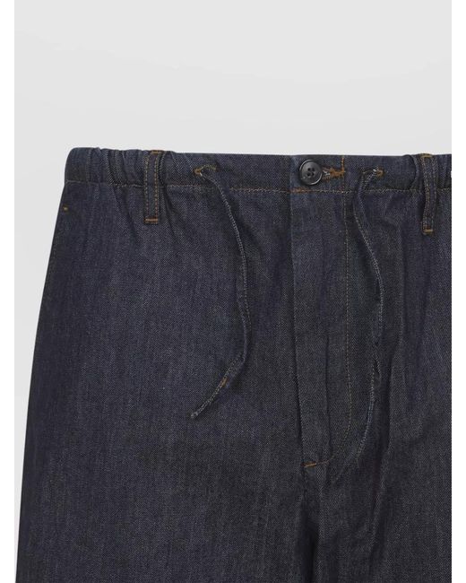 Dries Van Noten Blue Denim Loose Fit Jeans for men