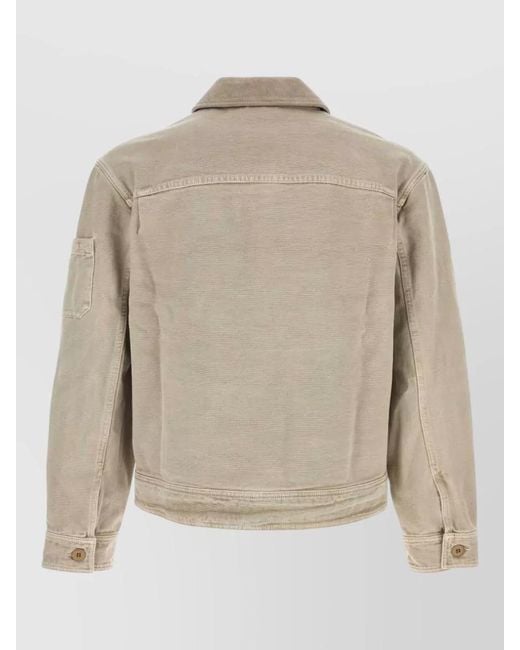 A.P.C. Natural Denim Single Breasted Coat for men