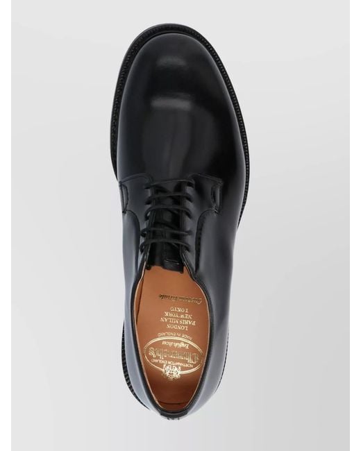 Church's Black Leather Derby Lace-Up Shoes for men